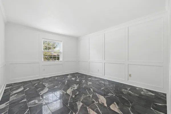 a view of a room with an empty space