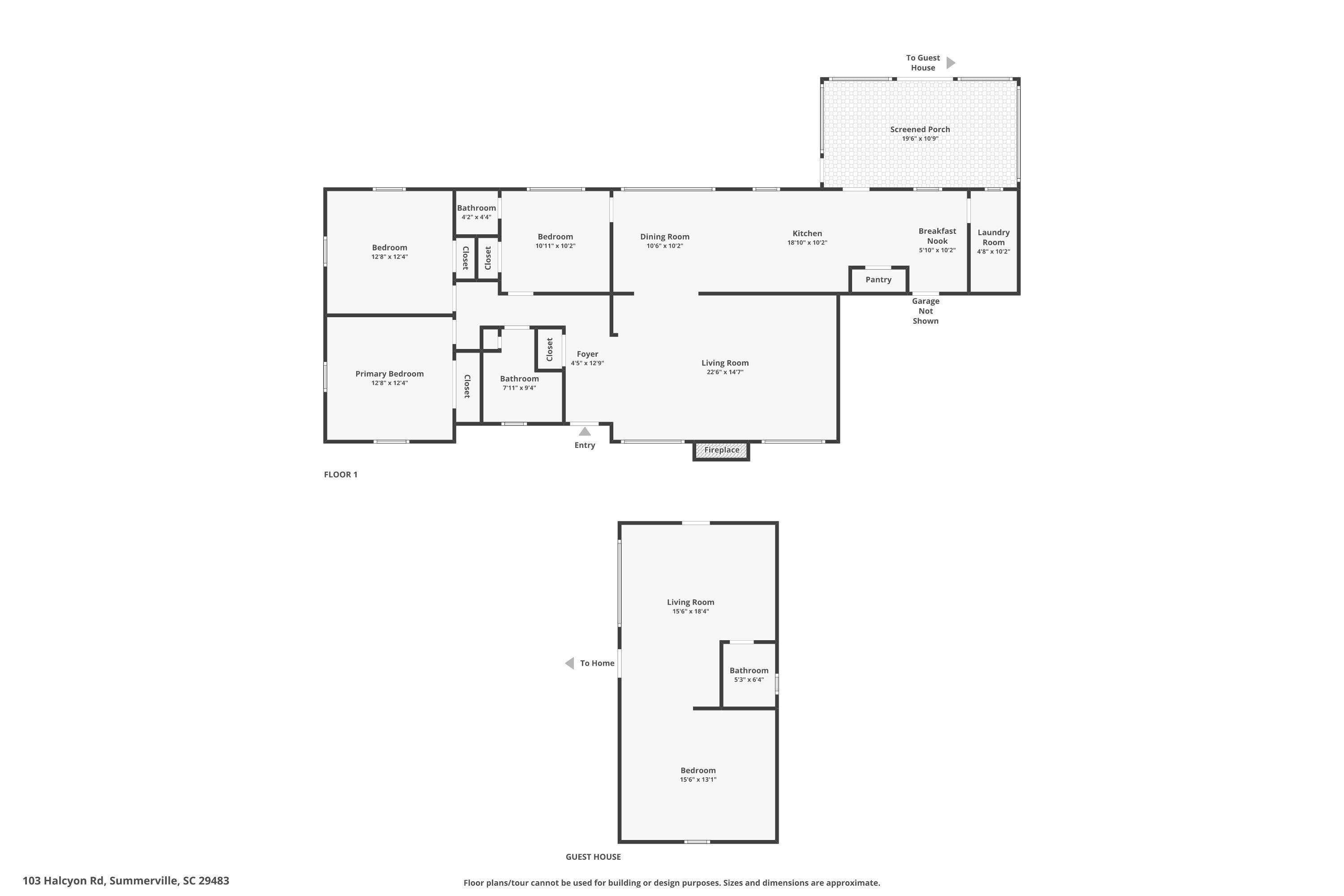 103 Halcyon Road Summerville, SC 29483 - Photo 47 of 59 combined_floor_plans
