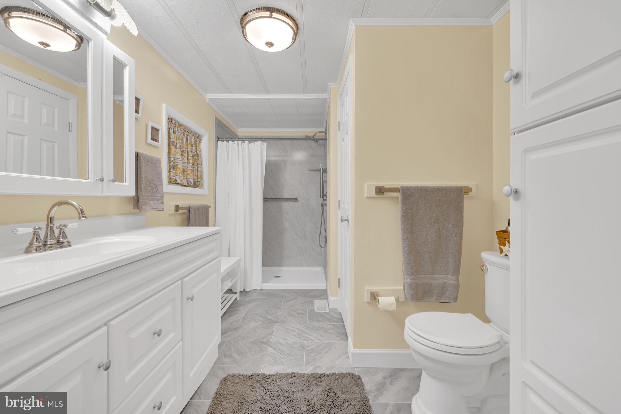 30879 Maplewood Road Ocean View, DE 19970 - Photo 28 of 41 a bathroom with a sink a toilet and shower