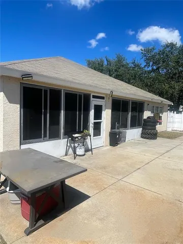 a view of a house with sitting area and seating space