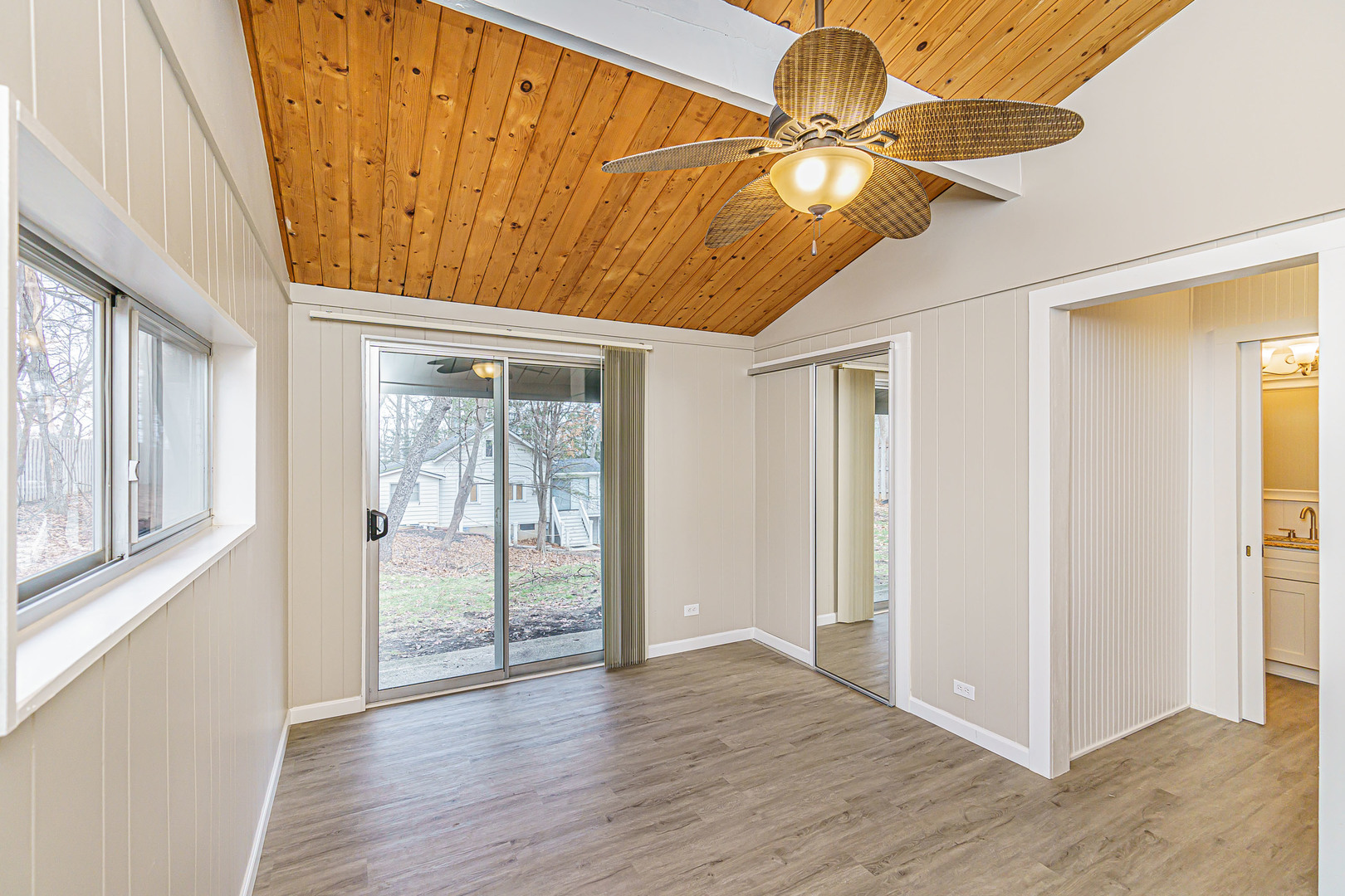 N1801 Birch Drive Linn, WI 53147 - Photo 11 of 33 a view of an empty room with wooden floor and a window