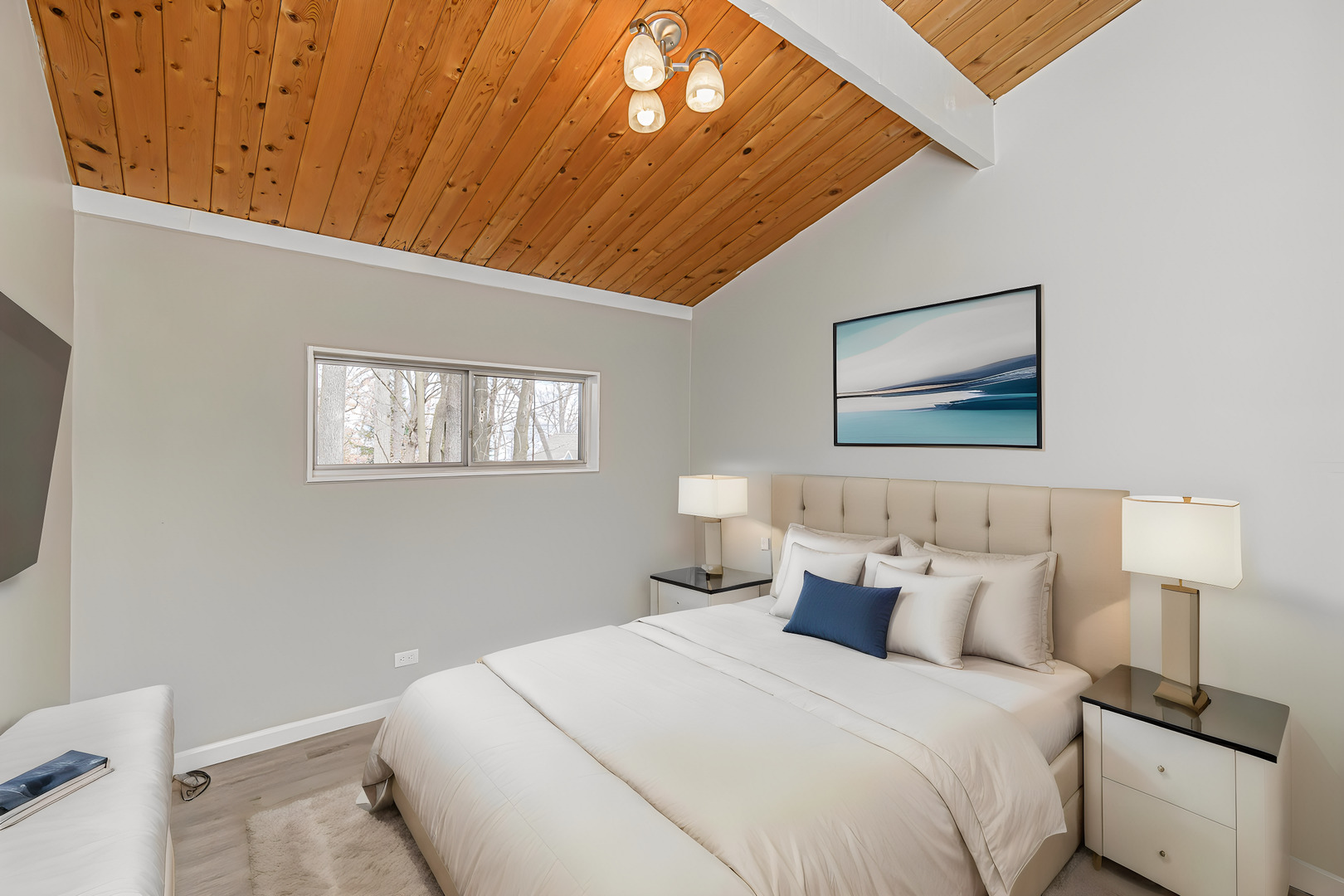 N1801 Birch Drive Linn, WI 53147 - Photo 13 of 33 a bedroom with bed and night stand
