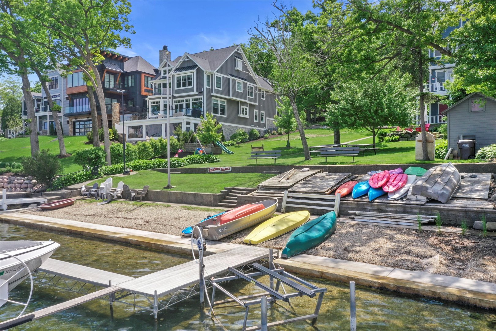 N1801 Birch Drive Linn, WI 53147 - Photo 21 of 33 a view of a backyard with sitting area