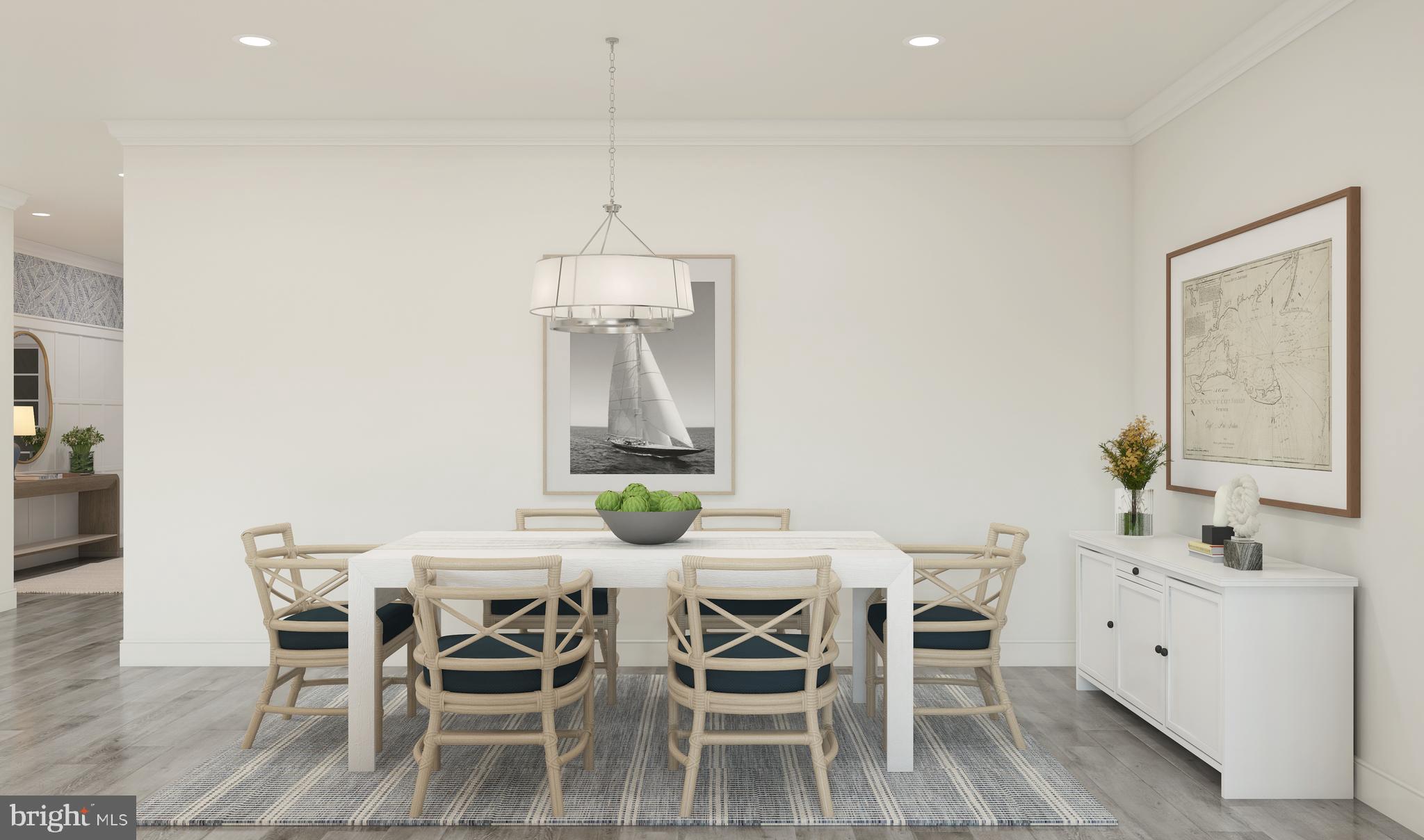 3704 Jordan Drive, Unit 3701 West Windsor, NJ 08550 - Photo 3 of 14 a view of a dining room with furniture and a chandelier