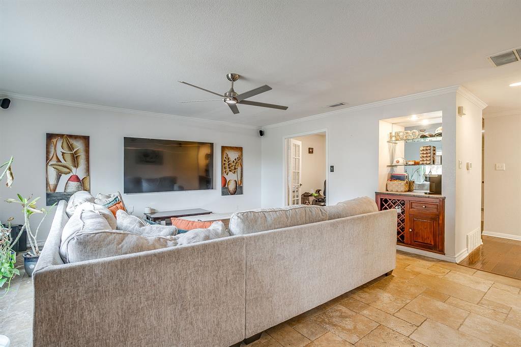 6504 Genoa Road Fort Worth, TX 76116 - Photo 19 of 40 2nding living area with two built in wet bars and dedicated office