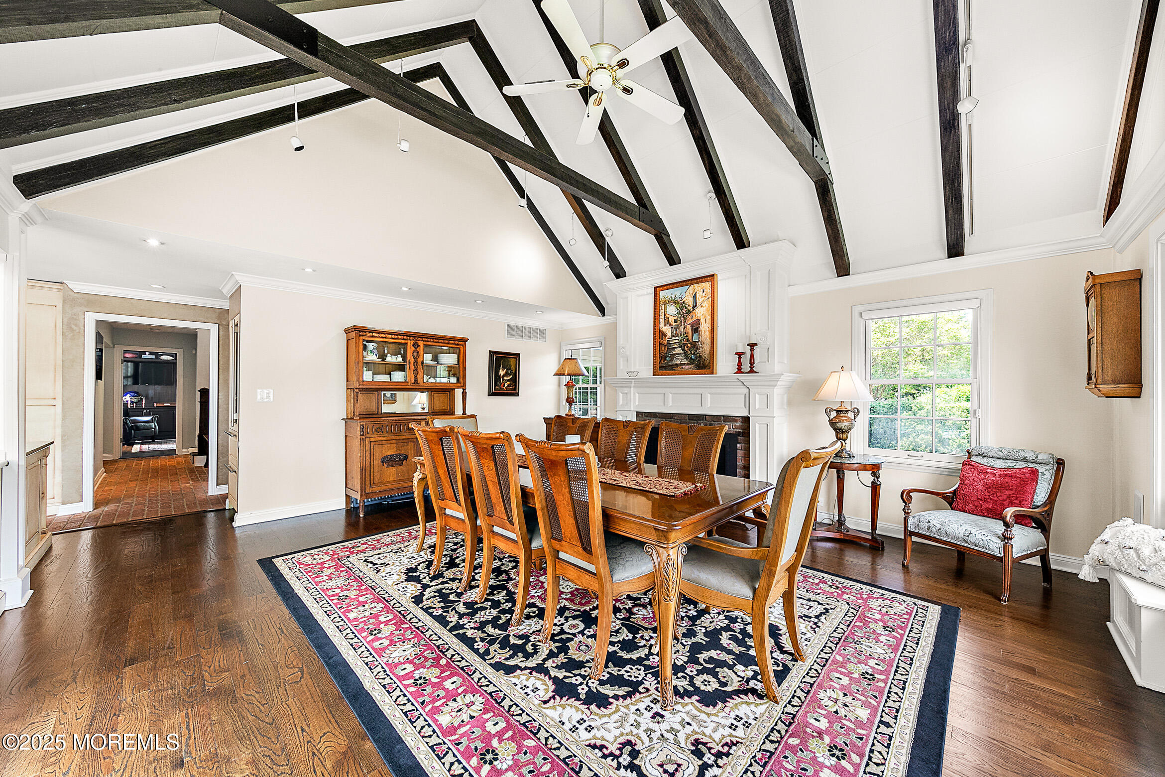 45 Wardell Avenue Rumson, NJ 07760 - Photo 13 of 57 a dining room with furniture a rug a rug and wooden floor