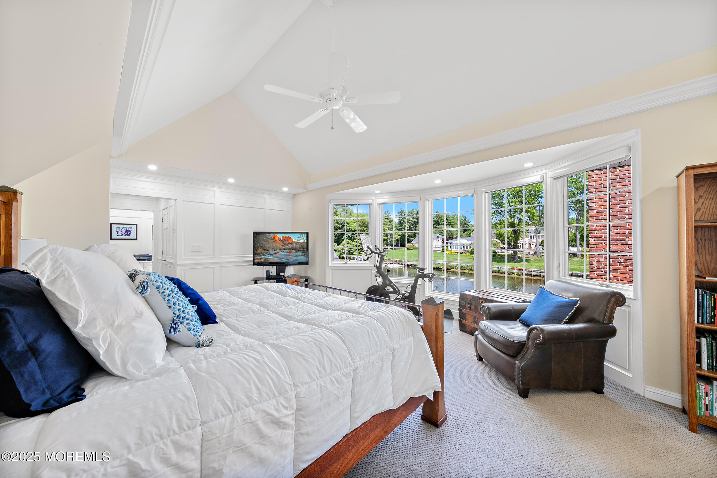 45 Wardell Avenue Rumson, NJ 07760 - Photo 20 of 57 a bed room with a bed and large windows