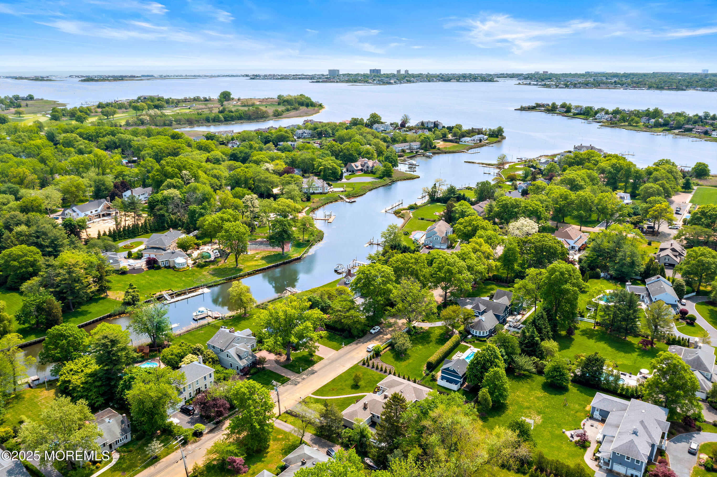 45 Wardell Avenue Rumson, NJ 07760 - Photo 39 of 57 a view of a lake with a city