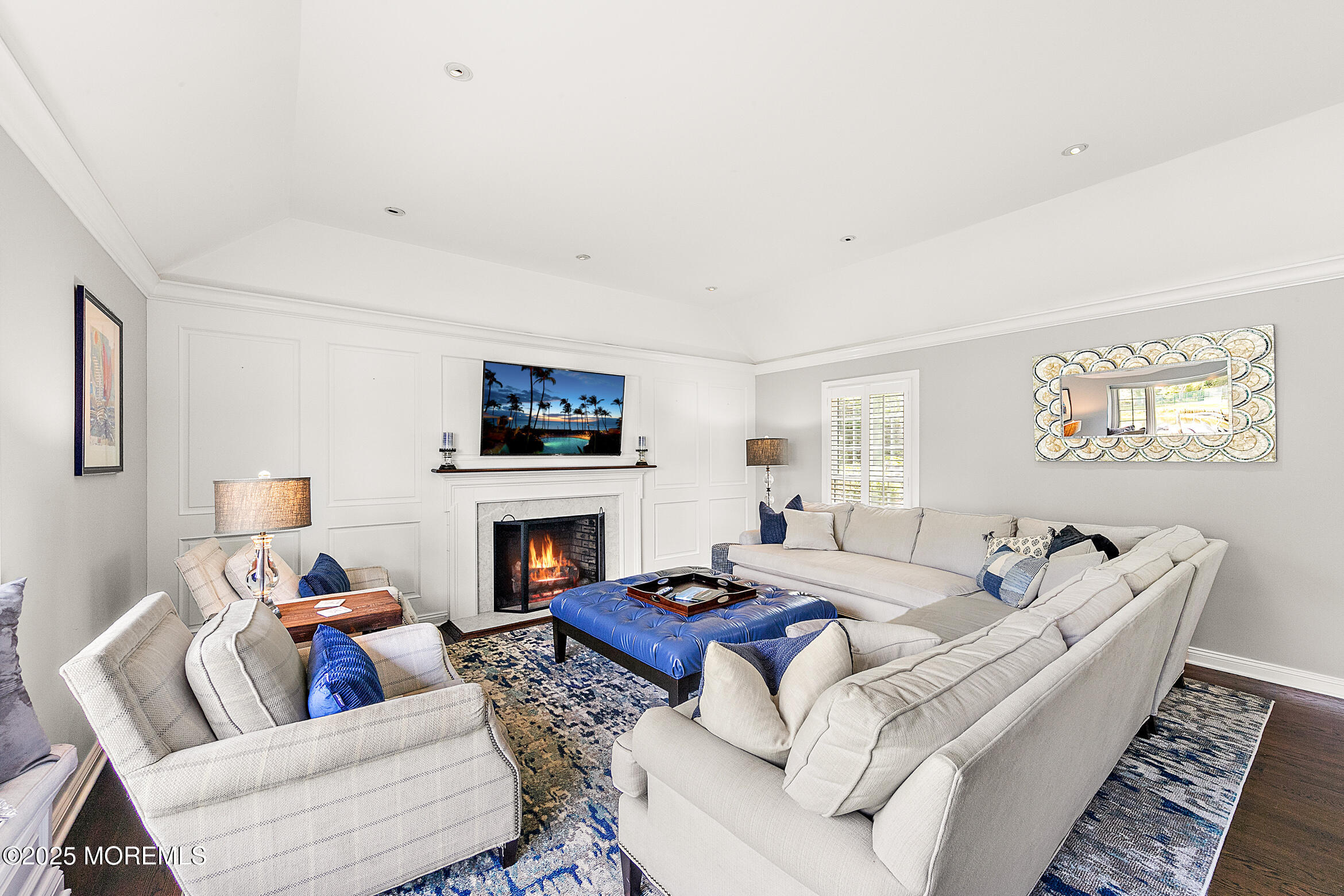 45 Wardell Avenue Rumson, NJ 07760 - Photo 7 of 57 a living room with furniture and a fireplace
