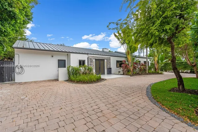 a view of a house with a patio