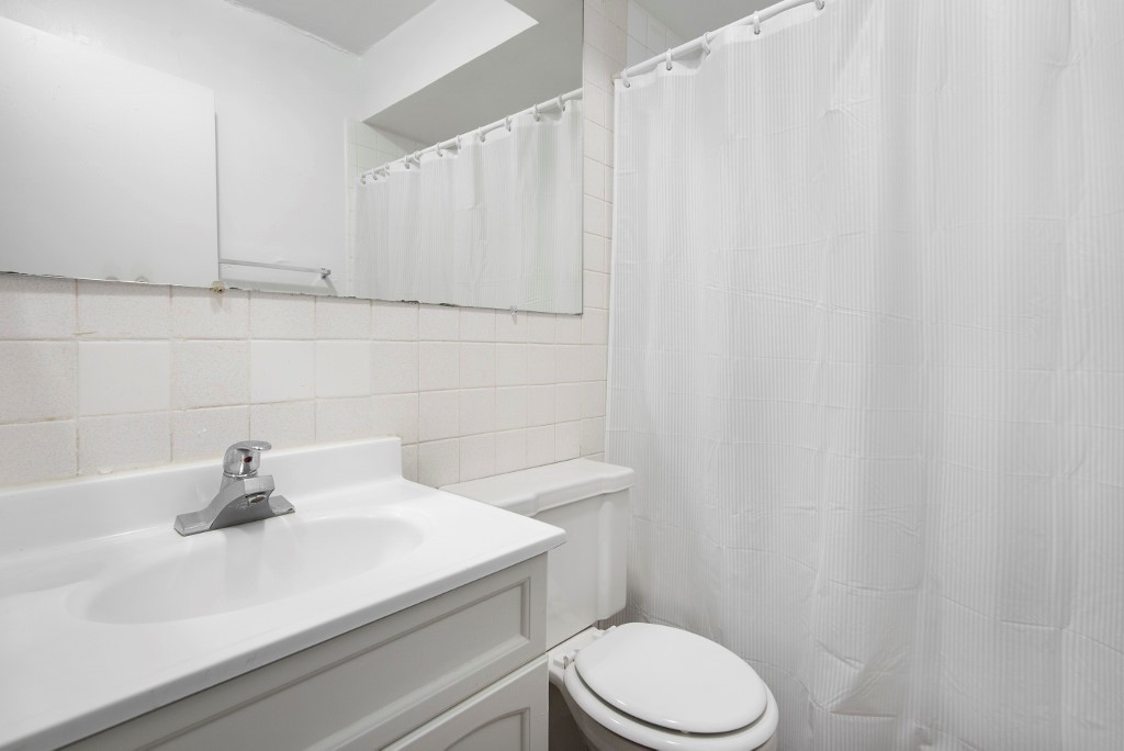 450 West Melrose Street, Unit 239 Chicago, IL 60657 - Photo 10 of 10 a bathroom with a sink a toilet and mirror