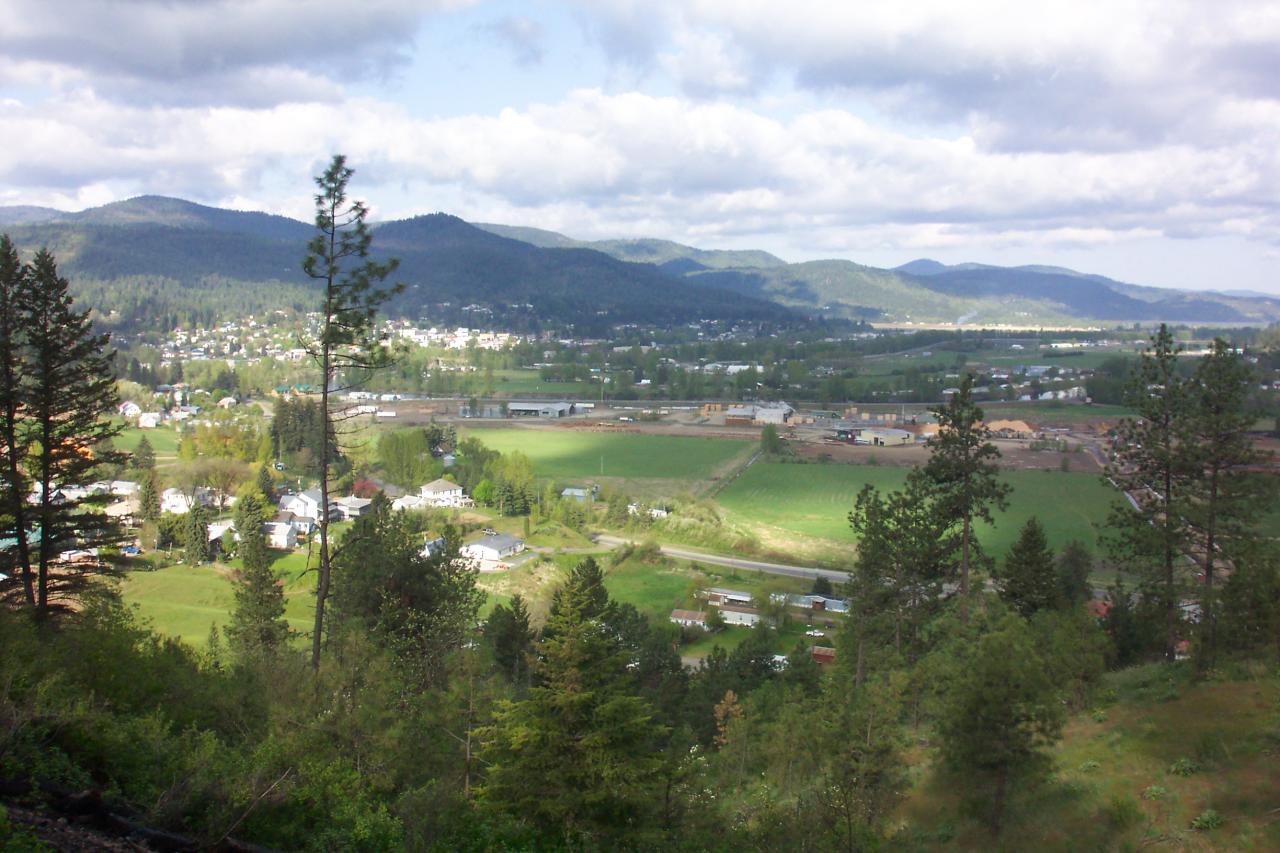 Looking west toward St. Maries