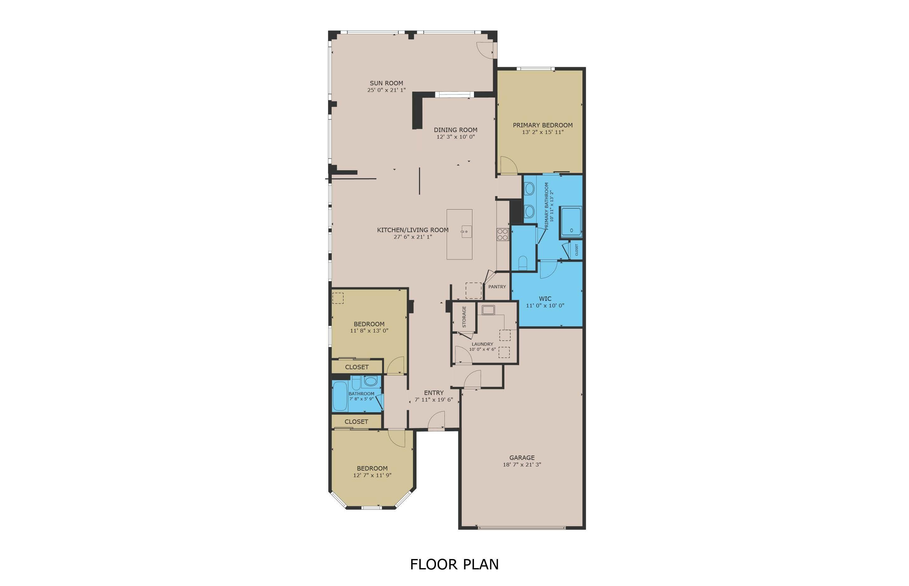 8028 Northwest 78th Street Tamarac, FL 33321 - Photo 3 of 38 a picture of floor plan