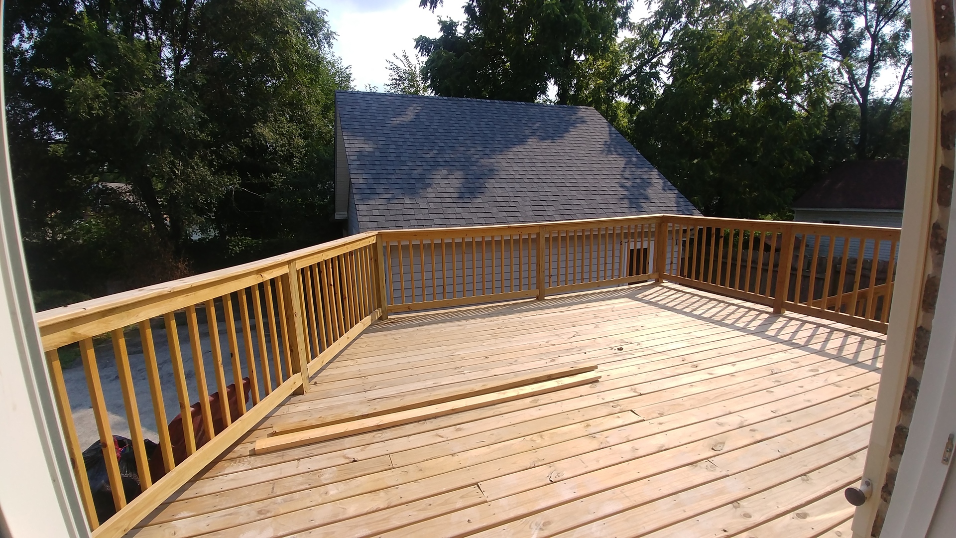 202 7th Place Chicago Heights, IL 60411 - Photo 11 of 11 a balcony view with wooden floor and fence