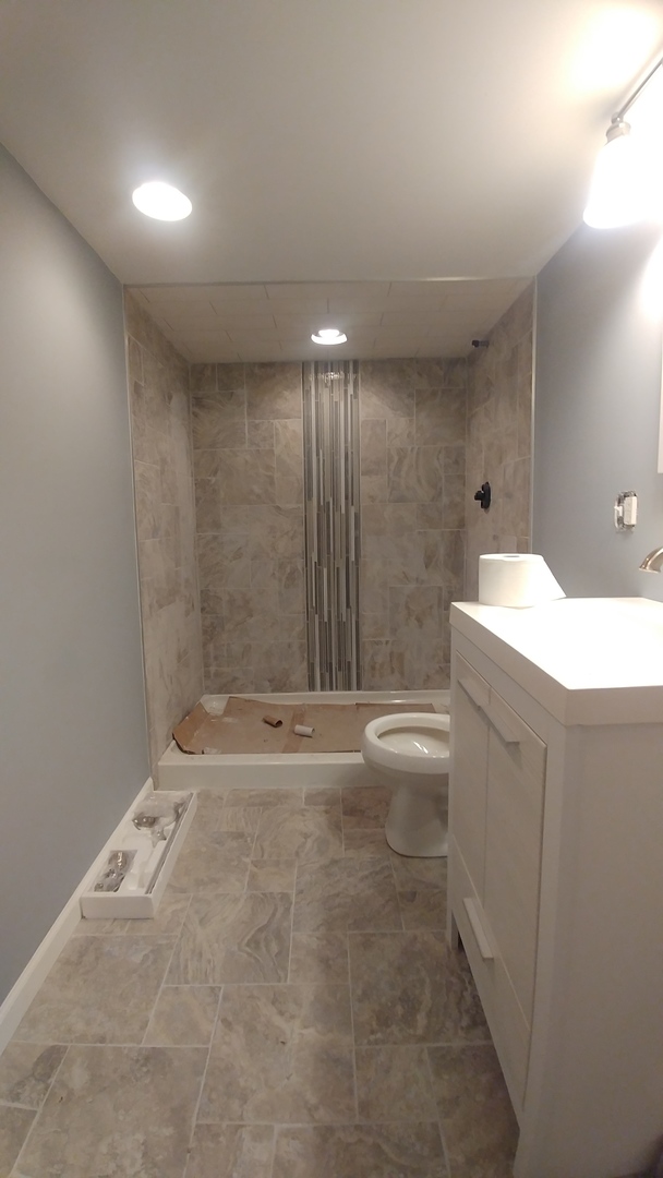 202 7th Place Chicago Heights, IL 60411 - Photo 10 of 11 a bathroom with a sink a toilet and shower