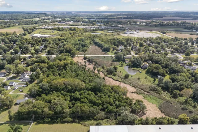 a view of a city with ocean view
