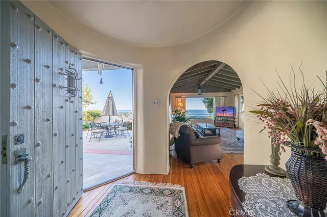 an aerial view of residential house with yard