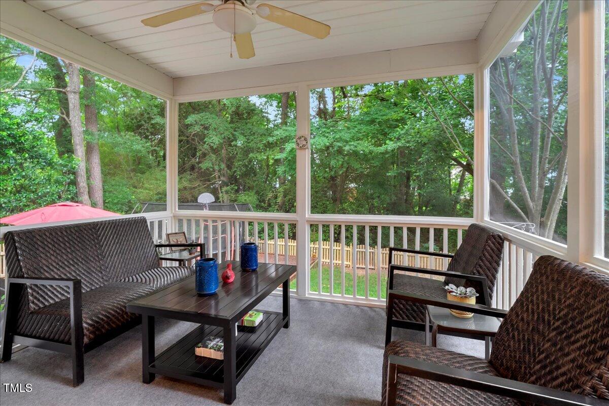 201 Forbes Road Wake Forest, NC 27587 - Photo 11 of 42 a view of a two chairs and table in the deck