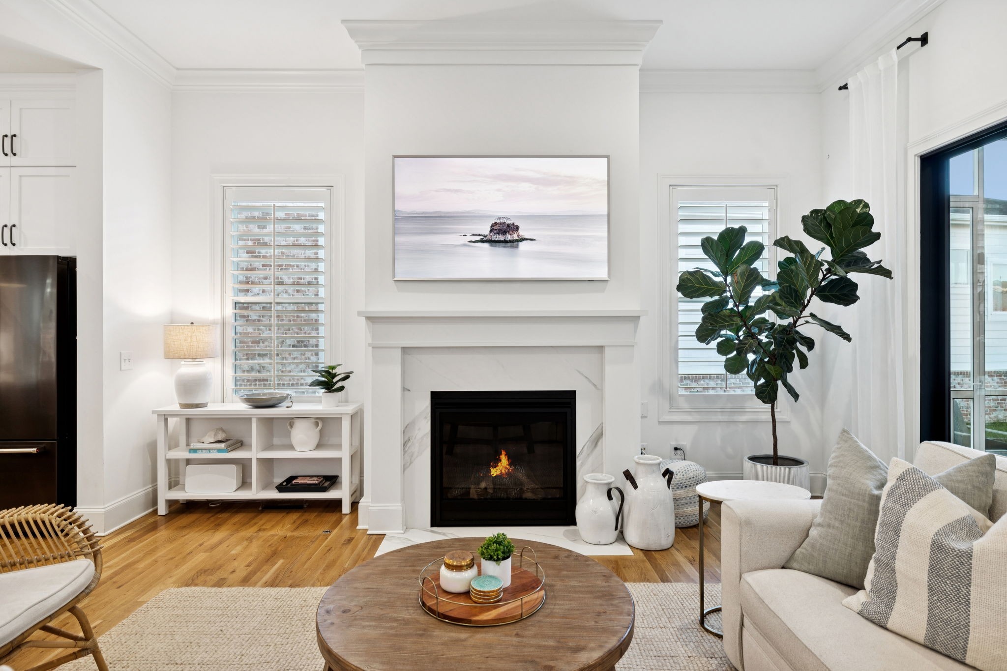 3091 Conar Street Franklin, TN 37064 - Photo 28 of 79 a living room with furniture and a fireplace