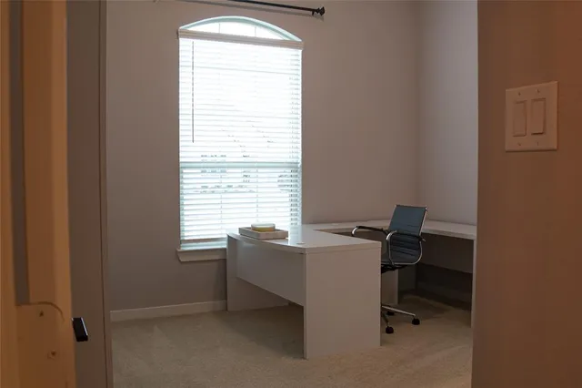 a view of a workspace with a window