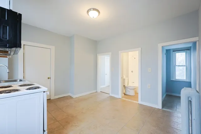 a view of kitchen and utility room