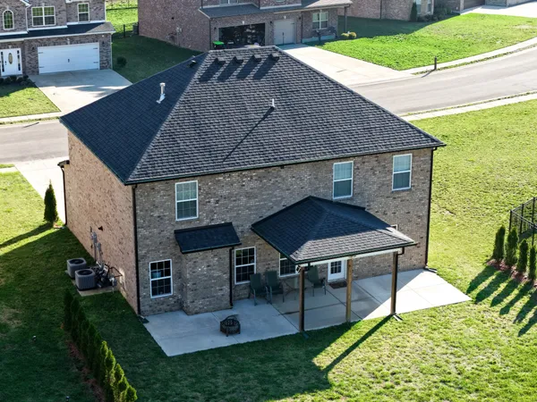 a front view of house with street
