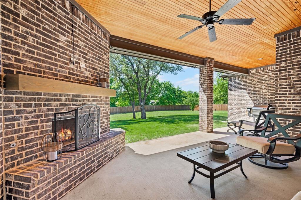 200 Clayton Crossing Springtown, TX 76082 - Photo 33 of 40 a view of a patio with a yard