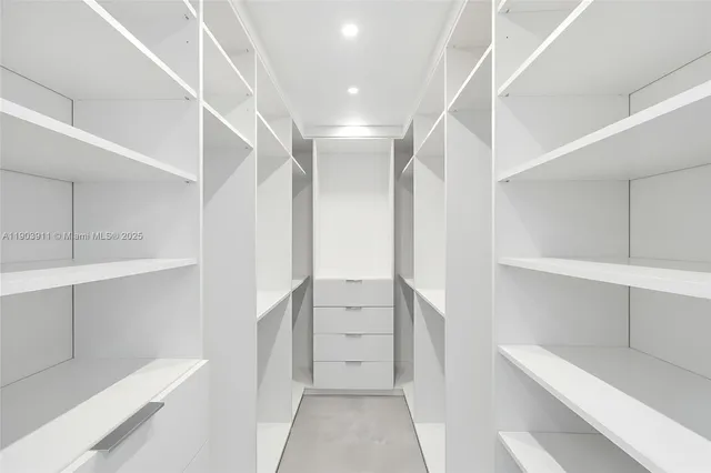 a view of walk in closet