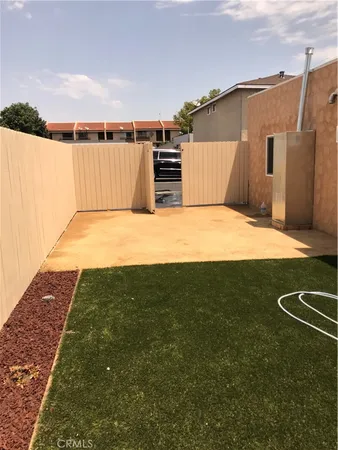 a backyard of a house