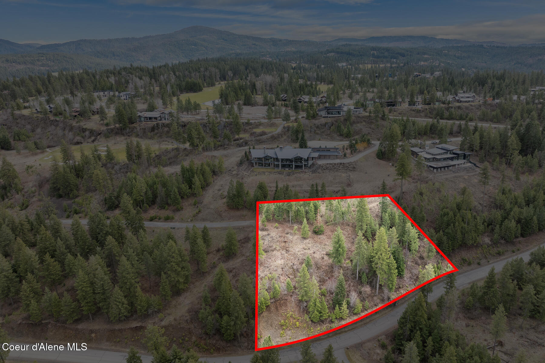 Lot 24 East Harrow Road Harrison, ID 83833 - Photo 19 of 19 Aerial_Lot24-11_Outlined