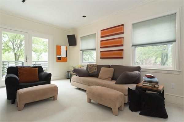 221 Reservoir Road Brookline, MA 02467 - Photo 12 of 30 a living room with furniture and a window