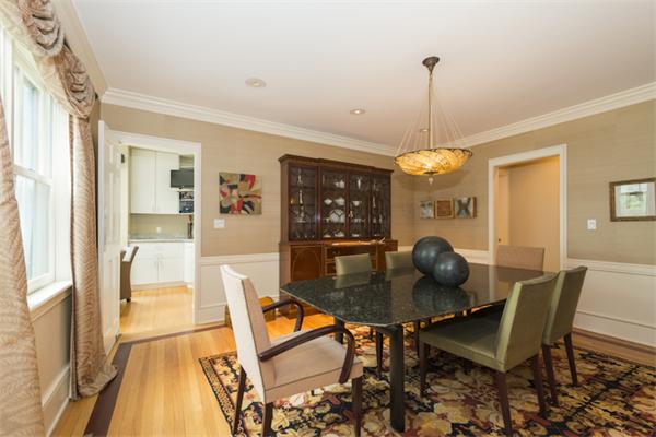 221 Reservoir Road Brookline, MA 02467 - Photo 6 of 30 a dining room with furniture and window
