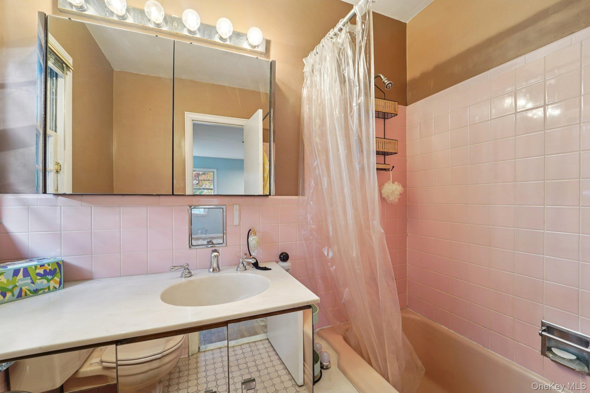 24 Pamela Lane New Rochelle, NY 10804 - Photo 19 of 34 a bathroom with a sink and a mirror