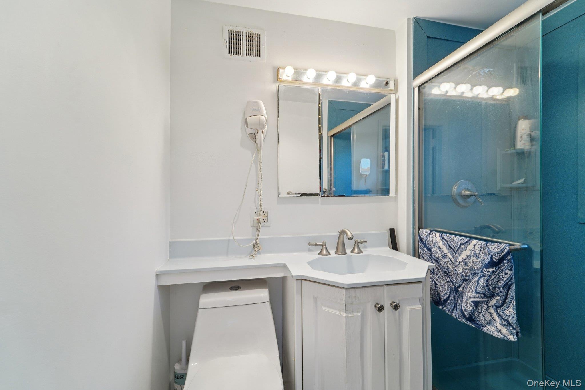 24 Pamela Lane New Rochelle, NY 10804 - Photo 22 of 34 a bathroom with a sink and a mirror