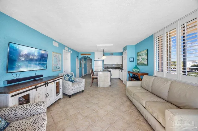 a view of wooden balcony