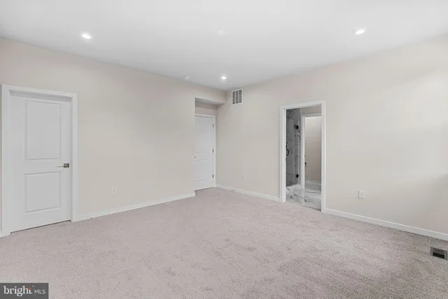 a view of an empty room