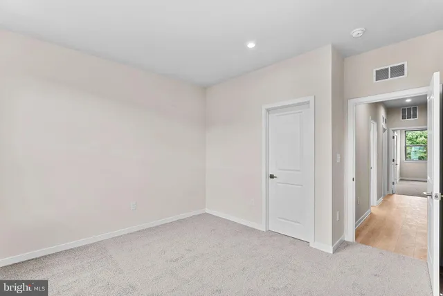 a view of an empty room