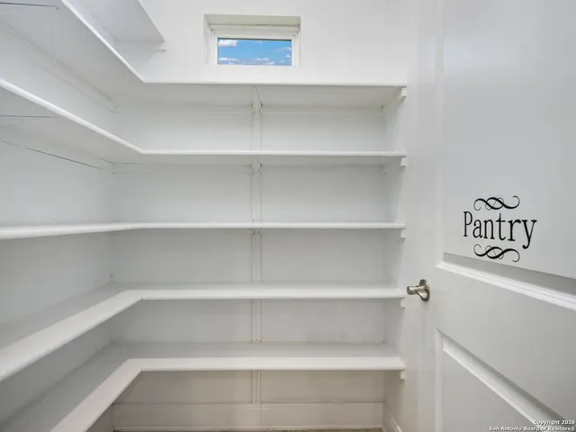 a view of a room with shelf