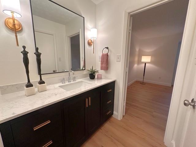 514 Tuxworth Circle Decatur, GA 30033 - Photo 17 of 34 a bathroom with a double vanity sink and a mirror