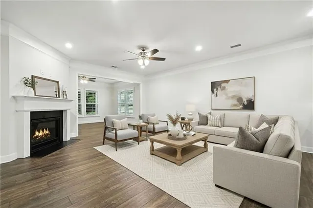 a view of an empty room