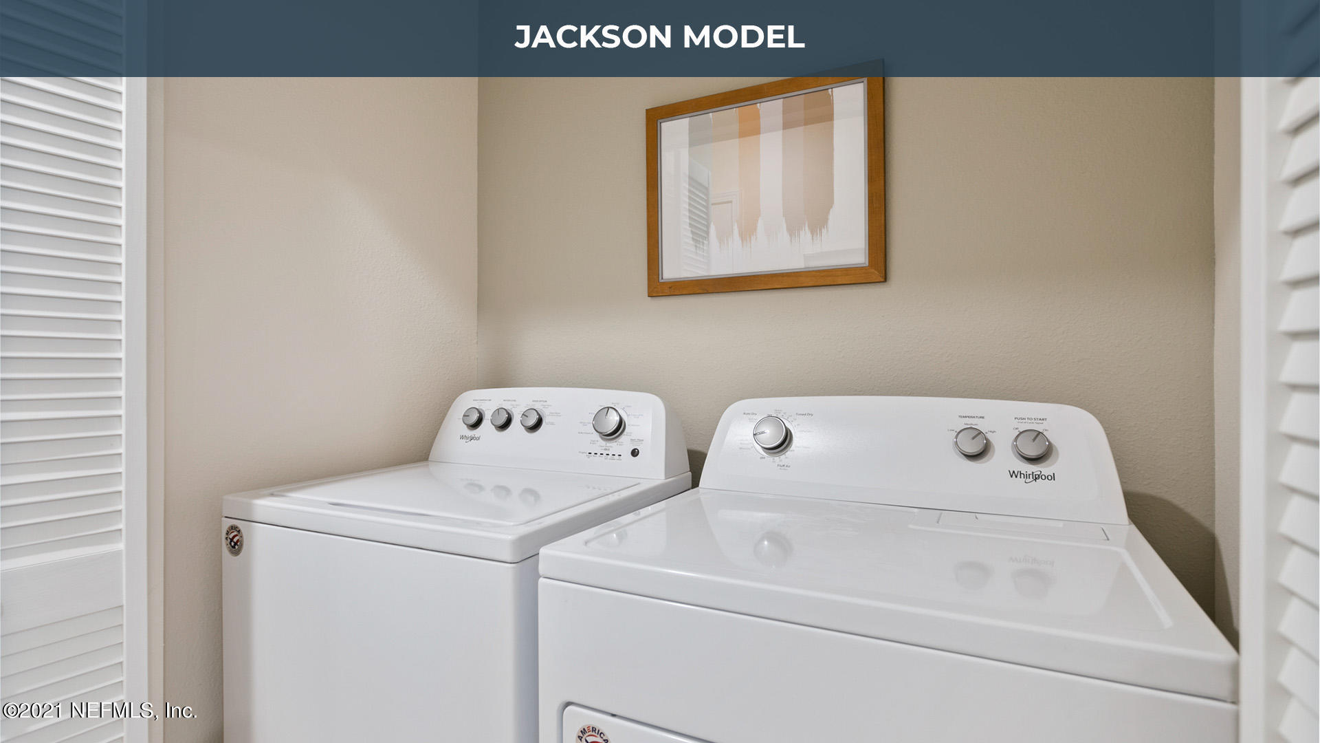 575 Oakleaf Plantation Parkway, Unit 208 Orange Park, FL 32065 - Photo 11 of 22 a utility room with dryer and washer