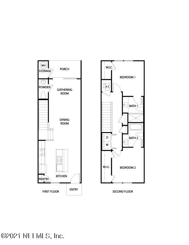 575 Oakleaf Plantation Parkway, Unit 208 Orange Park, FL 32065 - Photo 2 of 22 a picture of a floor plan