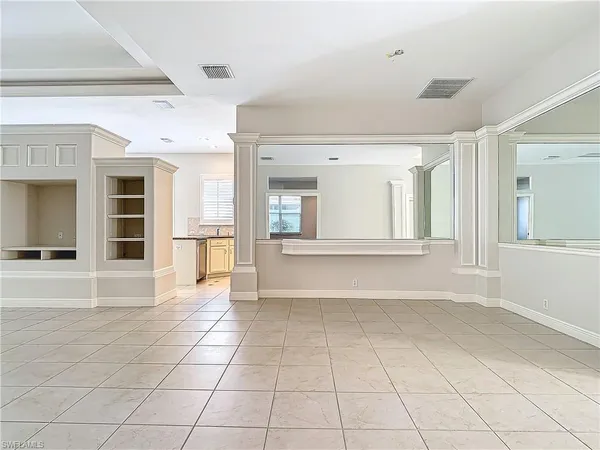 a view of an entryway with a window