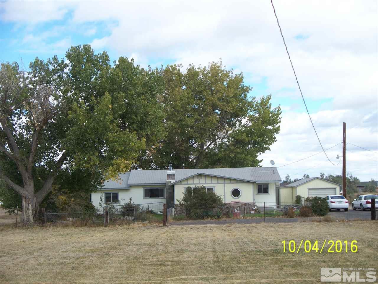 4400 Reno Highway Fallon, NV 89406 - Photo 1 of 1 a front view of a house with a garden and tree