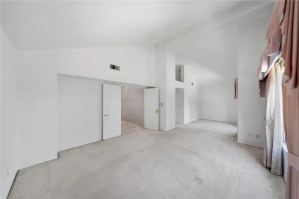 a view of an empty room