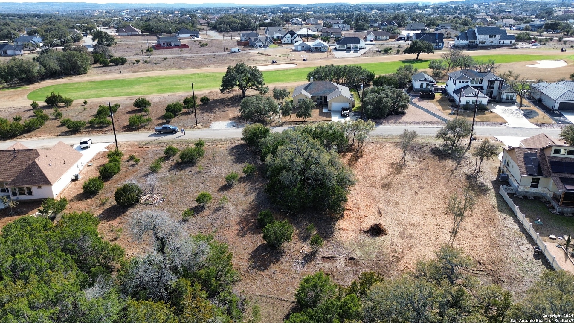 an aerial view of a city