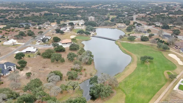 an aerial view of a garden with outdoor space