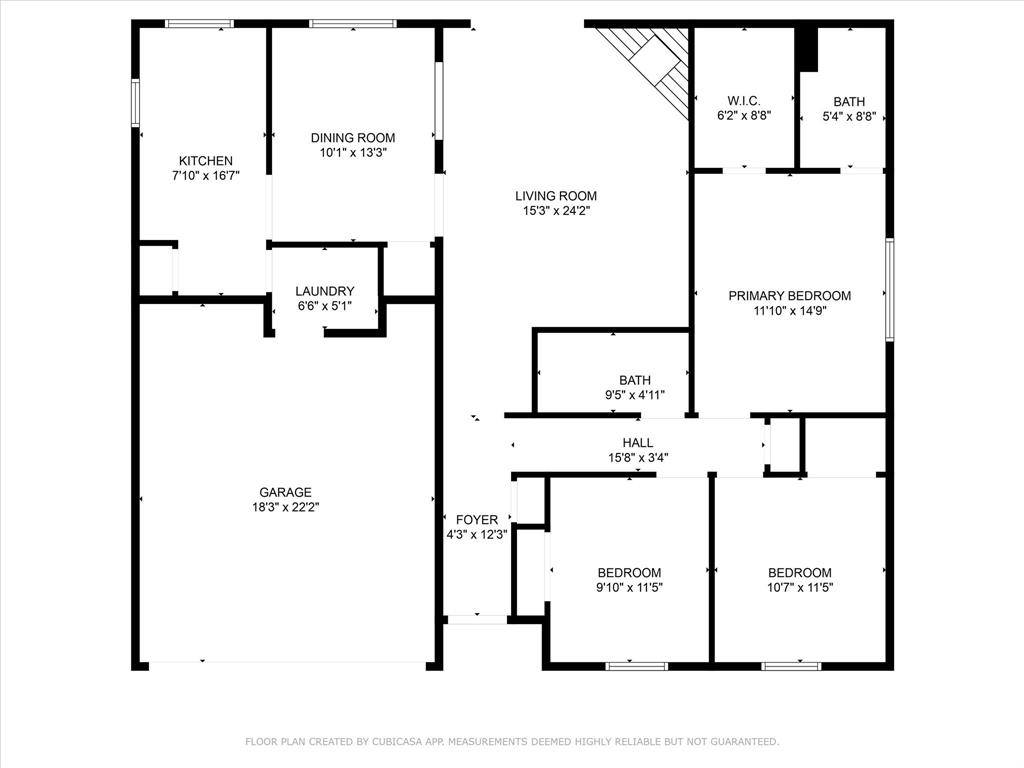View of room layout