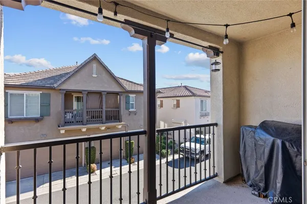 a view of a balcony