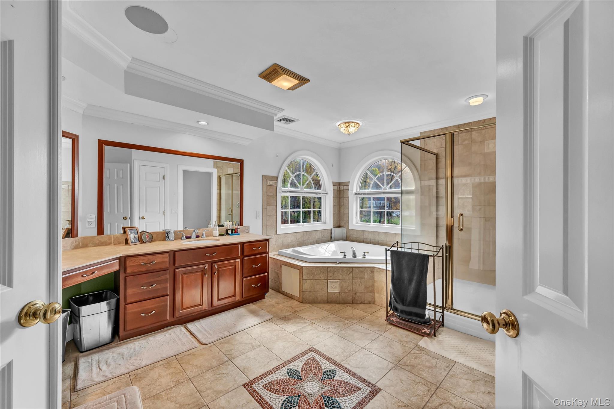 424 Gage Road Brewster, NY 10509 - Photo 25 of 42 a large bathroom with a granite countertop tub and a sink